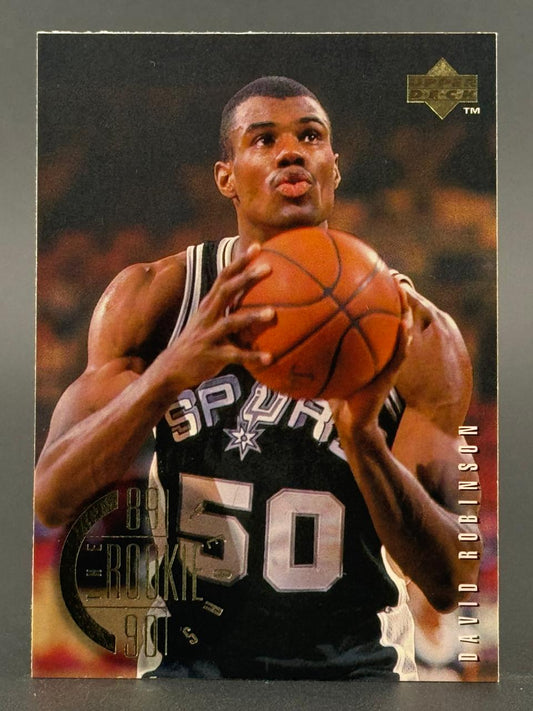 1989-90 Upper Deck David Robinson rookie basketball card #18.