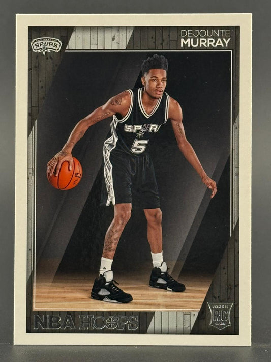 2016-17 NBA Hoops Dejounte Murray rookie basketball card.