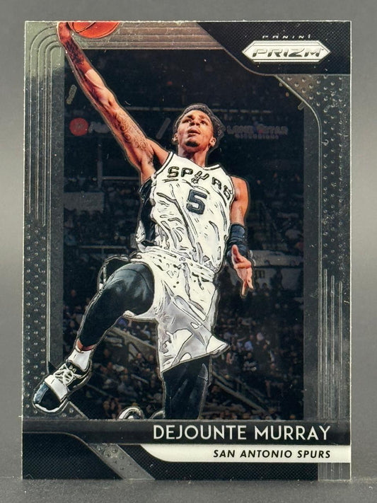Dejounte Murray 2021-22 Panini Prizm San Antonio Spurs basketball card.