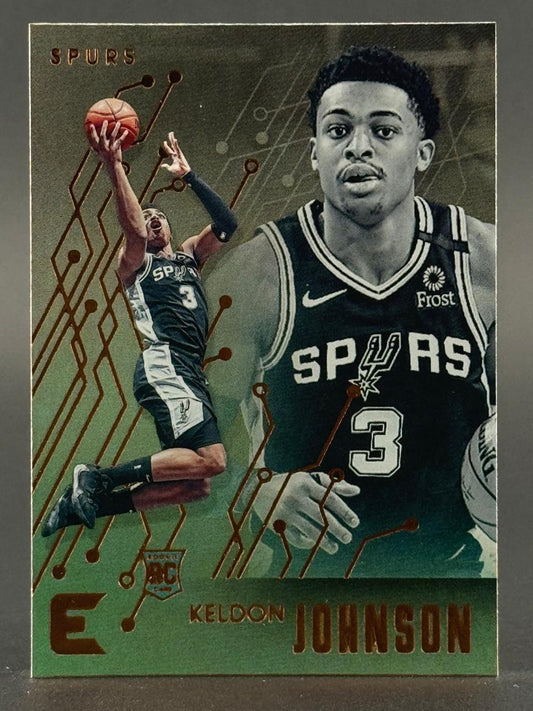 Keldon Johnson San Antonio Spurs basketball card.