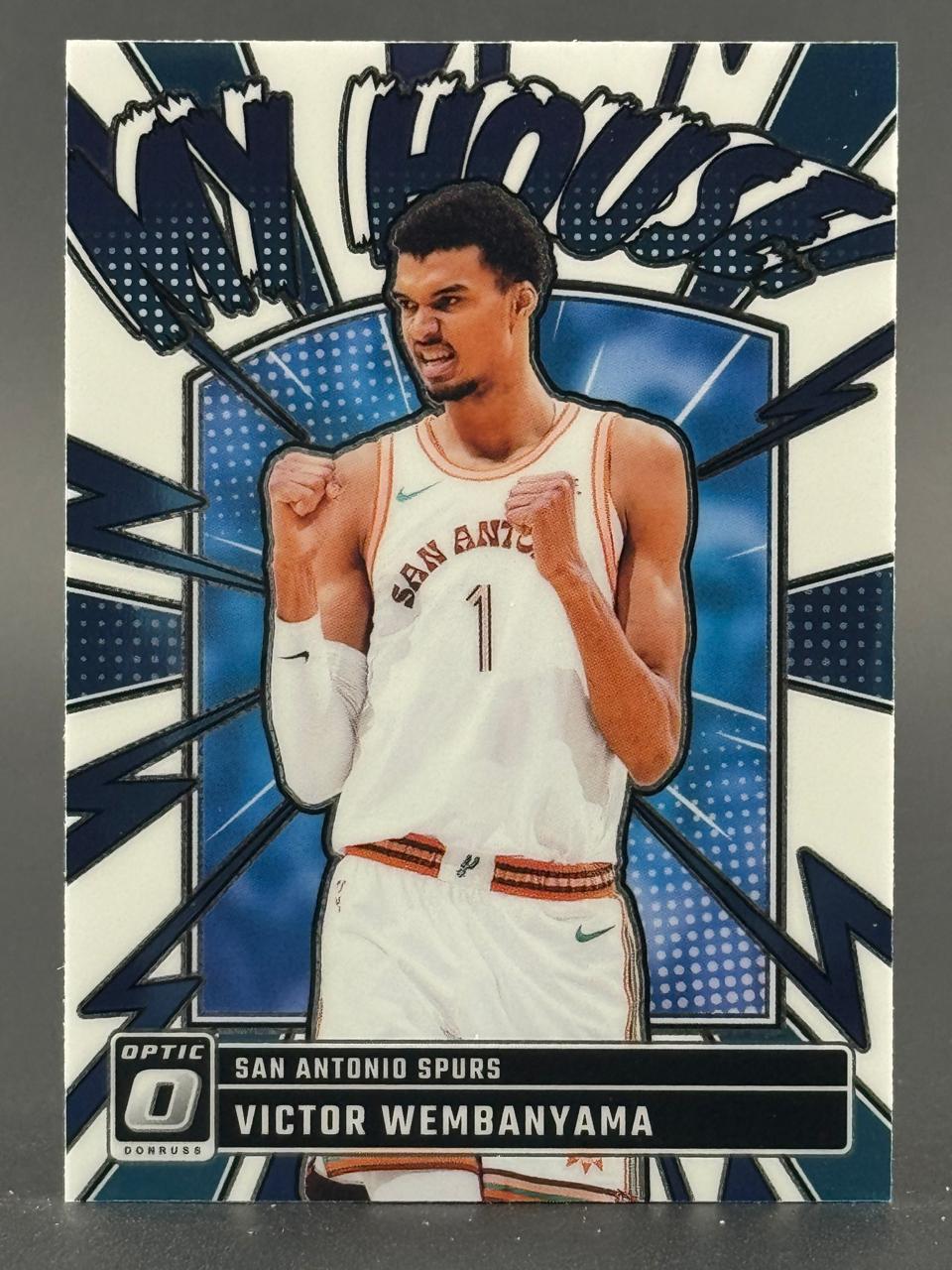 Victor Wembanyama 2023-24 Donruss Optic My House basketball card.