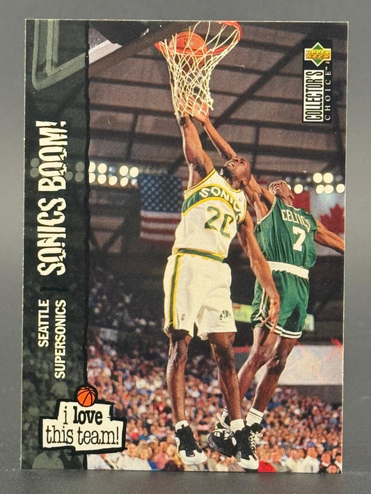1994-95 Upper Deck Collector's Choice Seattle SuperSonics basketball card.