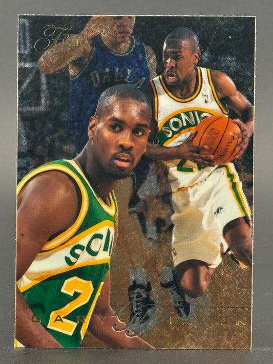 1997-98 Flair Showcase Gary Payton basketball card.