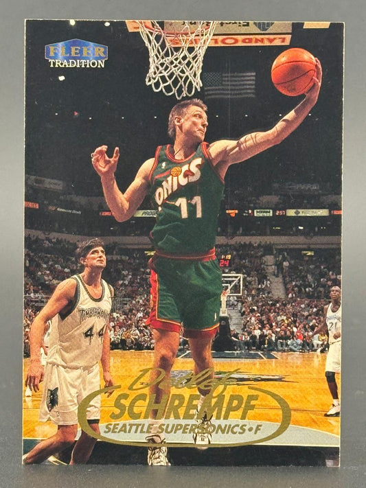 Detlef Schrempf 1996 Fleer Tradition Seattle SuperSonics basketball card, #11.
