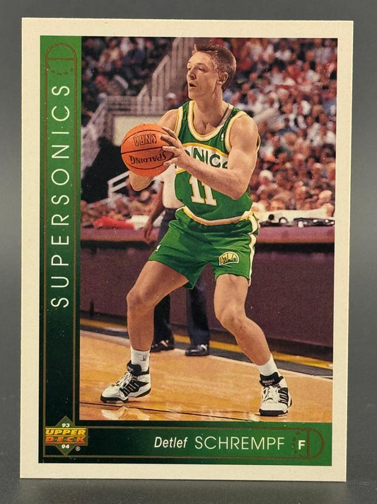 1993-94 Upper Deck Detlef Schrempf trading card, #11 SuperSonics.