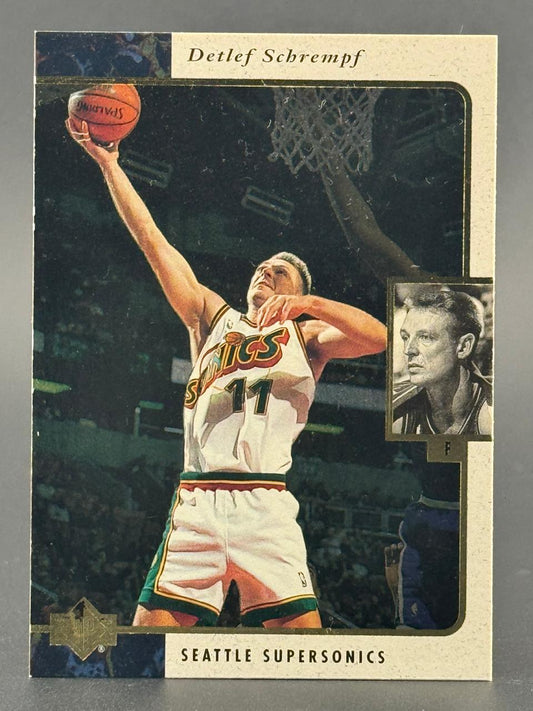 1990s Detlef Schrempf Seattle SuperSonics basketball card.