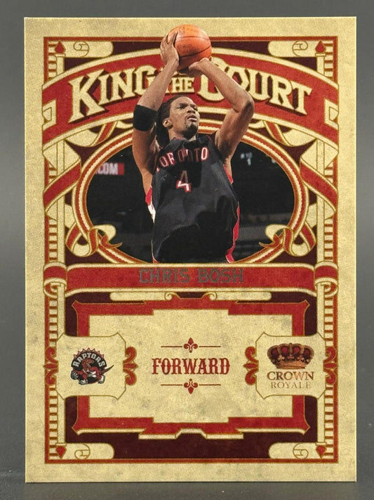 Chris Bosh 2011-12 Panini Crown Royale King the Court basketball card #6.