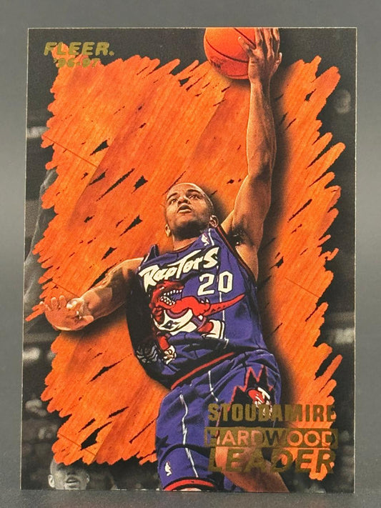 1996-97 Fleer Damon Stoudamire Hardwood Leader #20 basketball card.