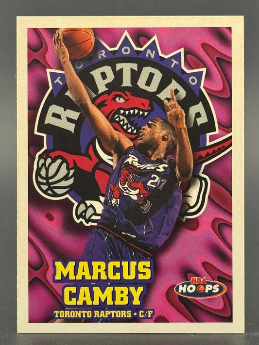 Marcus Camby 1996-97 NBA Hoops Toronto Raptors basketball card.