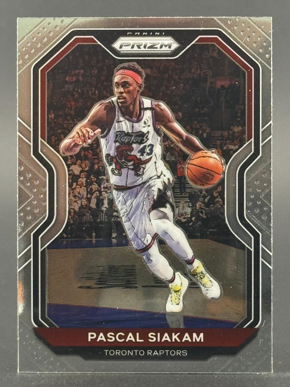 Pascal Siakam 2021-22 Panini Prizm Toronto Raptors basketball card.