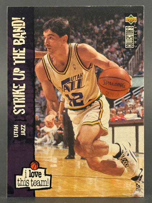 John Stockton 1994-95 Upper Deck Collector's Choice basketball trading card, Utah Jazz #12.