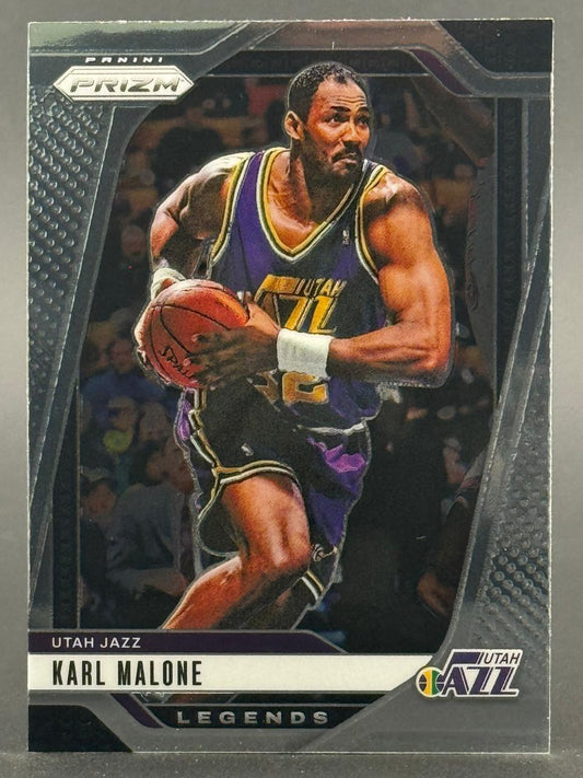 Karl Malone 2020-21 Panini Prizm Legends Utah Jazz basketball card.
