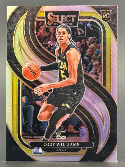 2024-25 Select Cody Williams Utah Jazz rookie card.