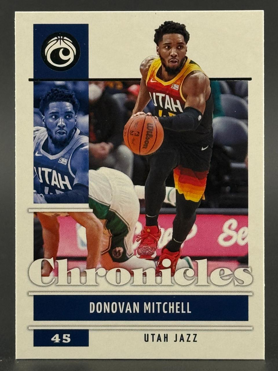 Donovan Mitchell 2021 Chronicles Utah Jazz basketball card #45.