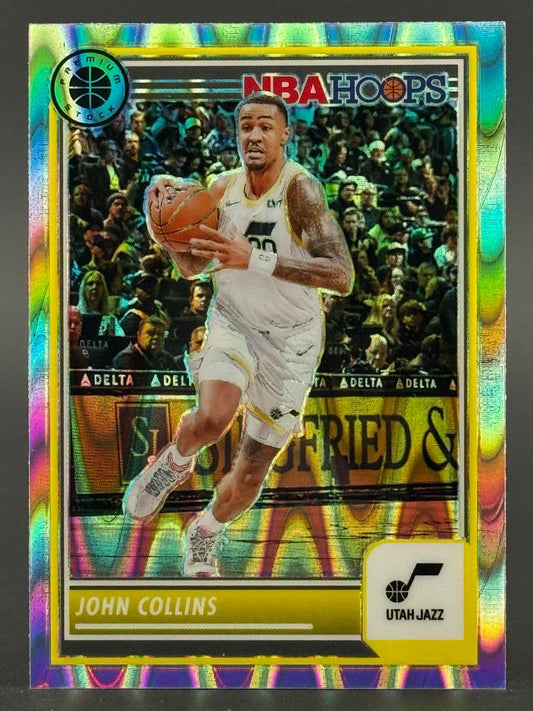 John Collins 2023-24 NBA Hoops Premium Stock trading card, Utah Jazz.