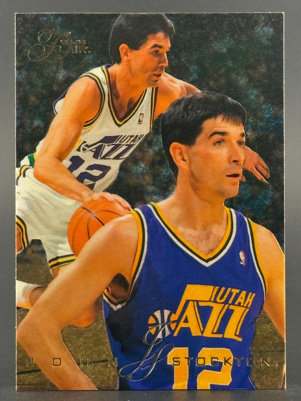 1993-94 Flair John Stockton basketball card #16.