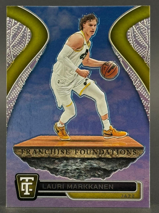 Lauri Markkanen Jazz Franchise Foundations trading card.
