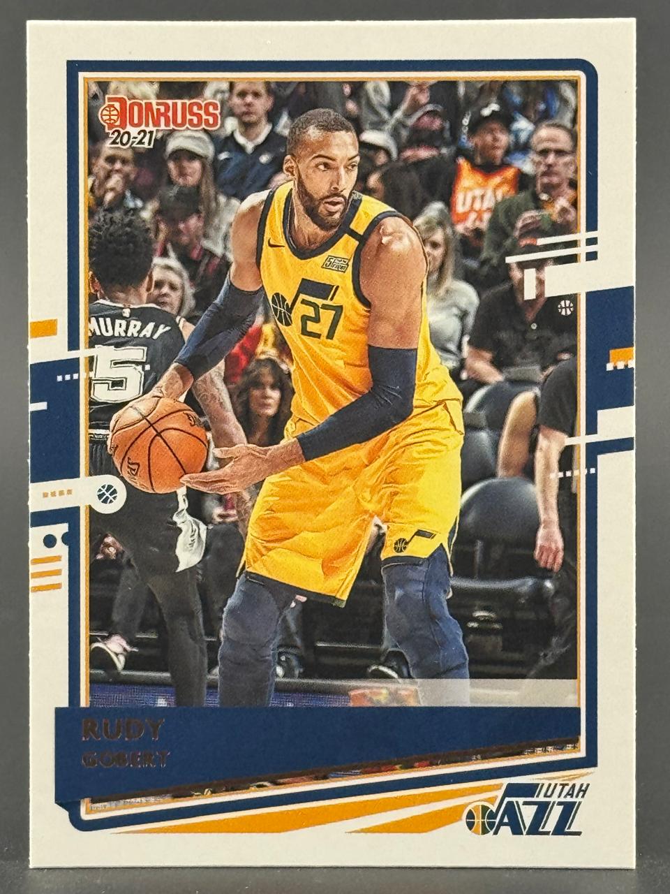 2020-21 Donruss Rudy Gobert Utah Jazz basketball card.