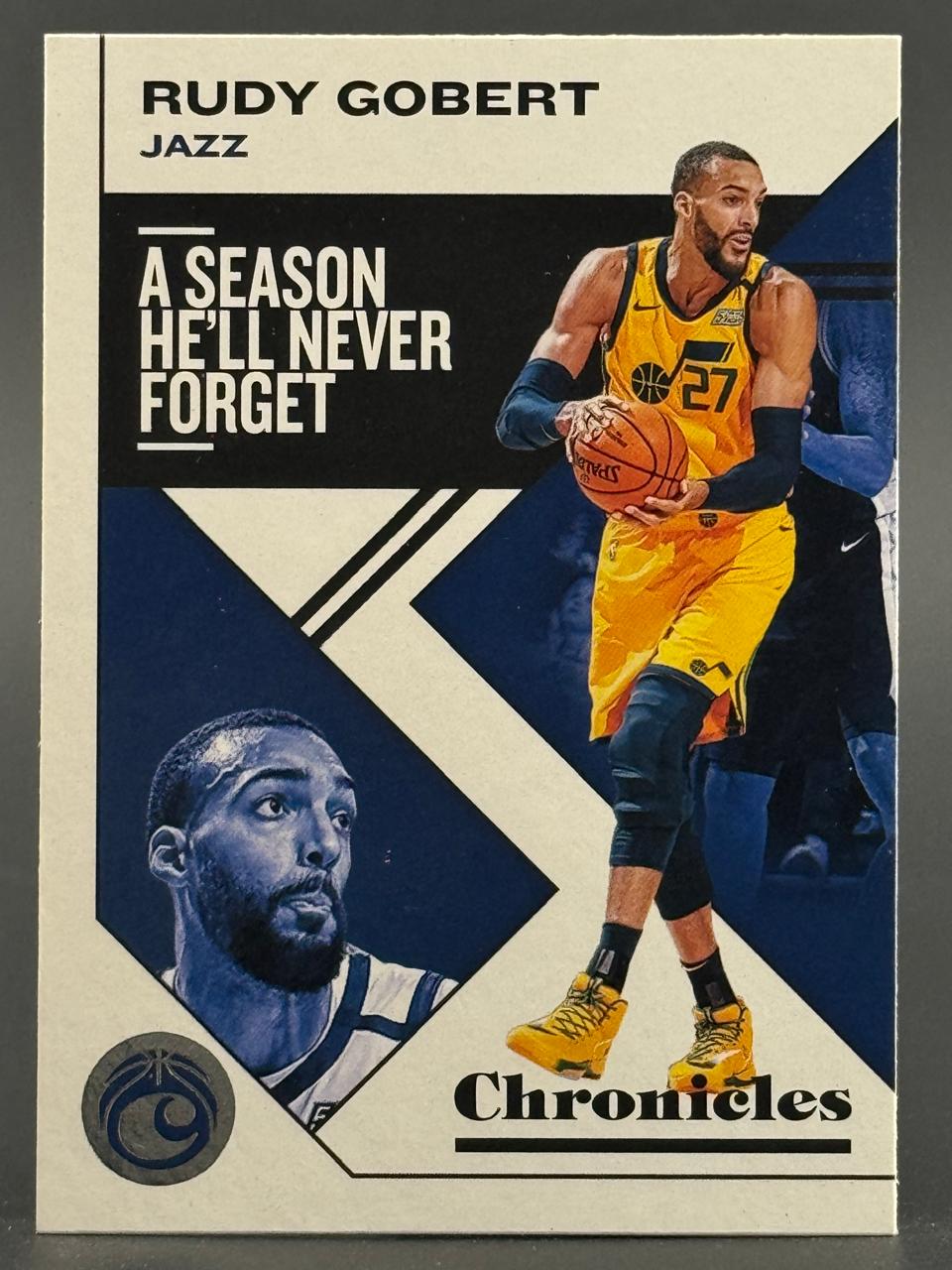 Rudy Gobert 2019-20 Panini Chronicles trading card.
