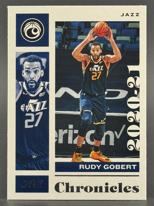 2020-21 Panini Chronicles Rudy Gobert Jazz basketball card #27.
