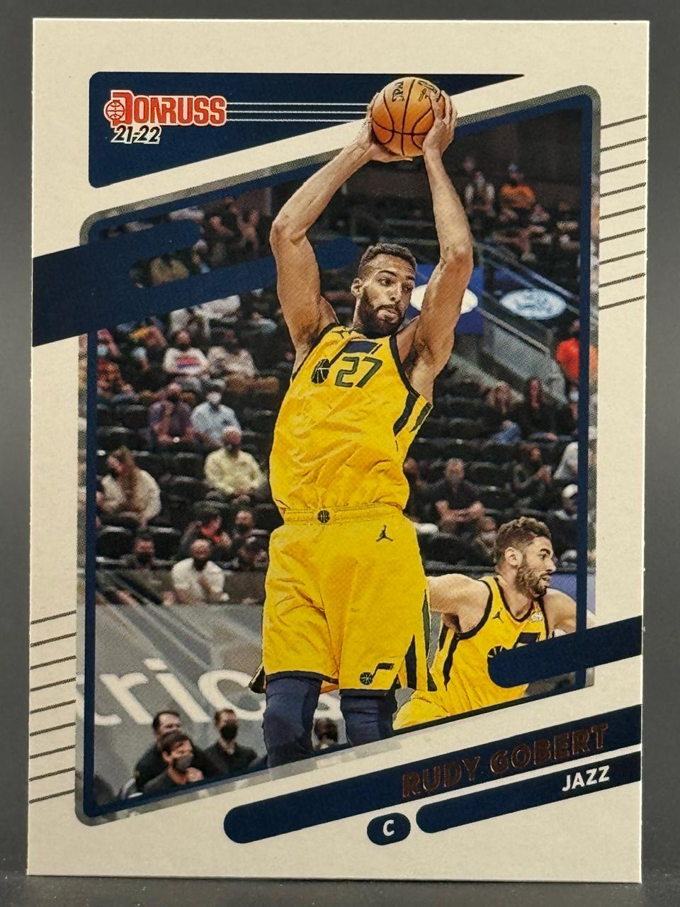 21-22 Donruss Rudy Gobert Jazz basketball card.