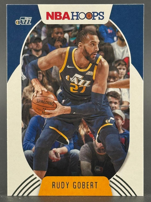 Rudy Gobert 2021-22 NBA Hoops basketball card.