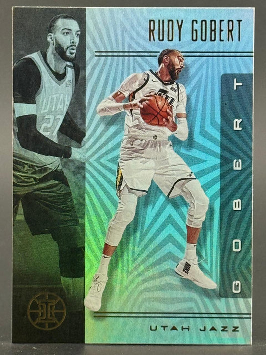Rudy Gobert Utah Jazz trading card.