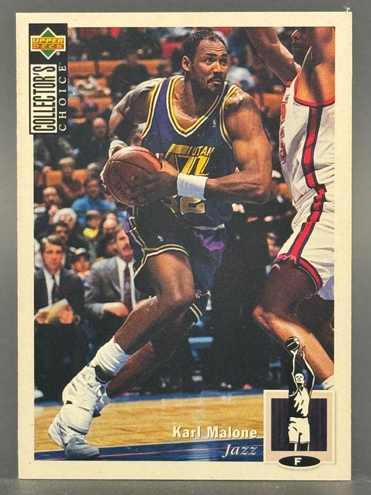 1994 Upper Deck Collector's Choice Karl Malone Utah Jazz basketball card.