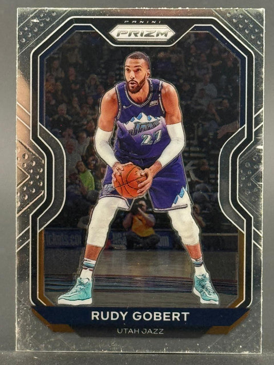 Rudy Gobert Utah Jazz basketball card from Panini Prizm.