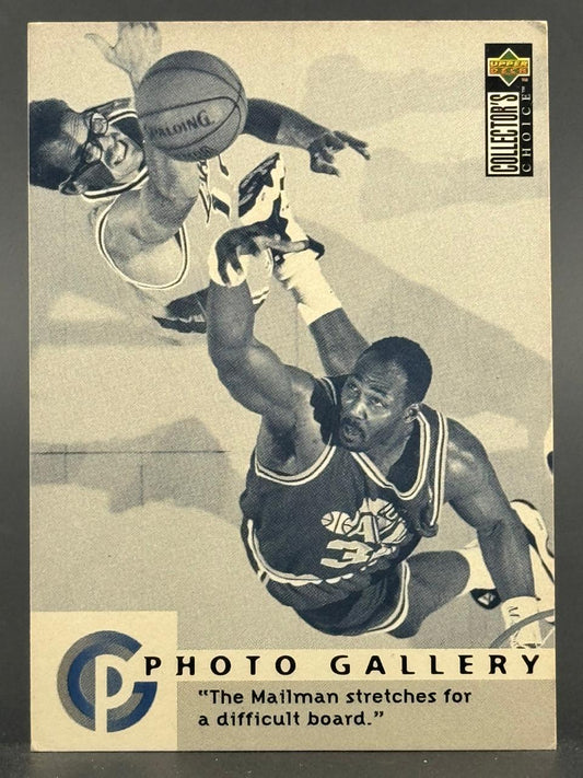 1994-95 Upper Deck Collector's Choice Karl Malone basketball card, Photo Gallery insert, #PG29.