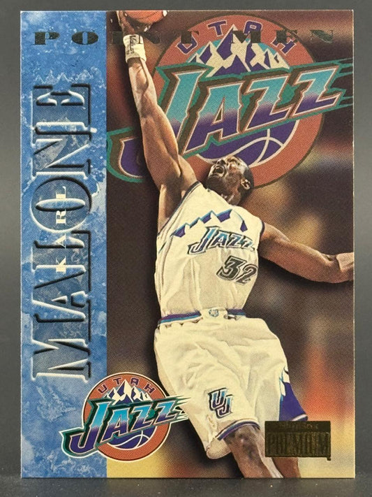 Karl Malone 1996-97 Upper Deck Premium Pointmen basketball card, #P10.