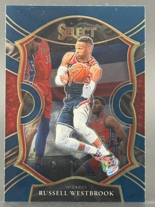 2020-21 Select Russell Westbrook Washington Wizards basketball card.
