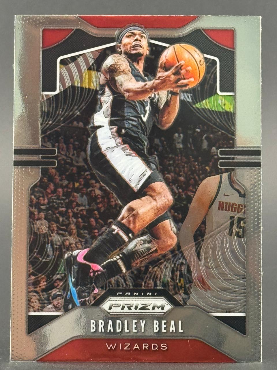 Bradley Beal 2019-20 Panini Prizm Wizards basketball card.