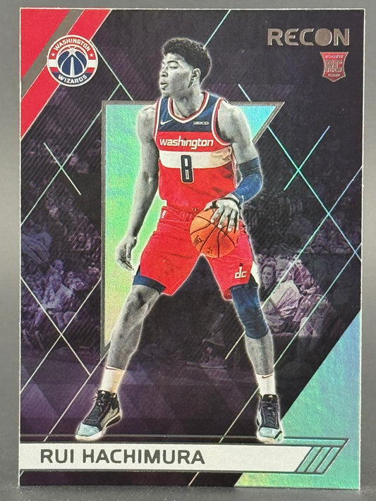 Rui Hachimura 2019-20 Recon basketball trading card showing him in a Washington Wizards uniform.