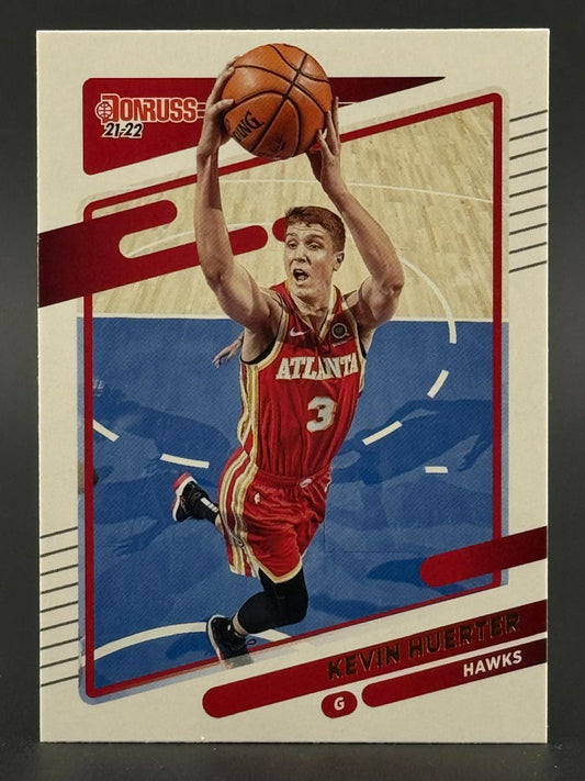 2021-22 Donruss Kevin Huerter Atlanta Hawks basketball card.