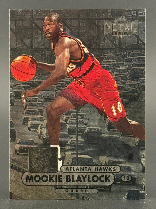 1997-98 Metal Universe Mookie Blaylock Atlanta Hawks trading card #10.