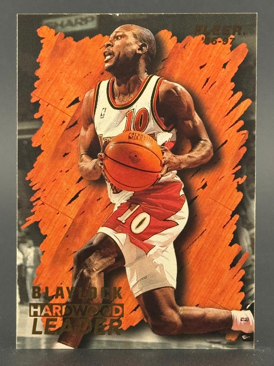 1996-97 Fleer Hardwood Leader Mookie Blaylock basketball card.