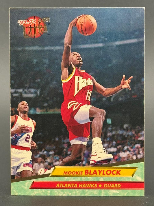 1992-93 Fleer Ultra Mookie Blaylock basketball card.