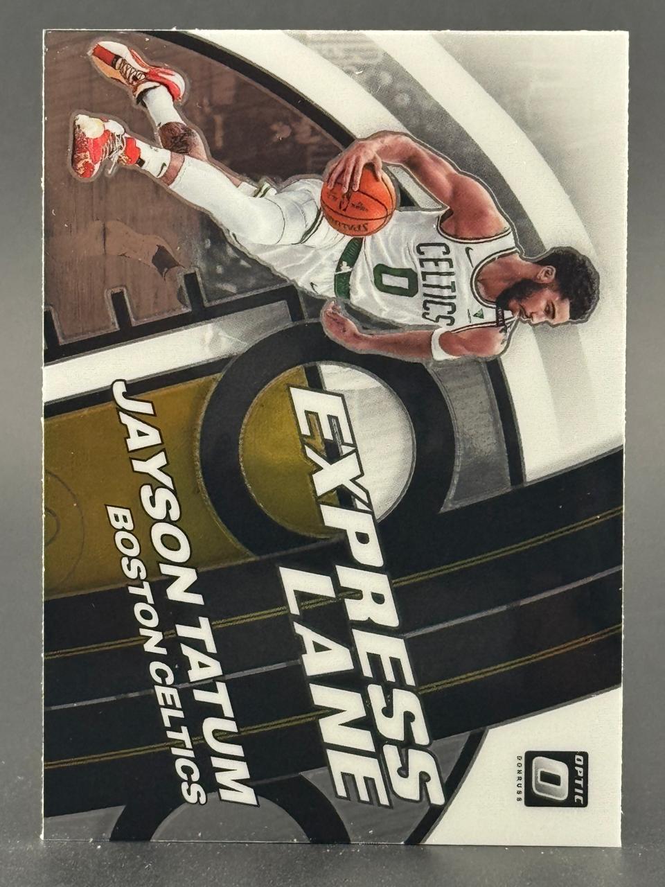 Jayson Tatum Boston Celtics Express Lane trading card.
