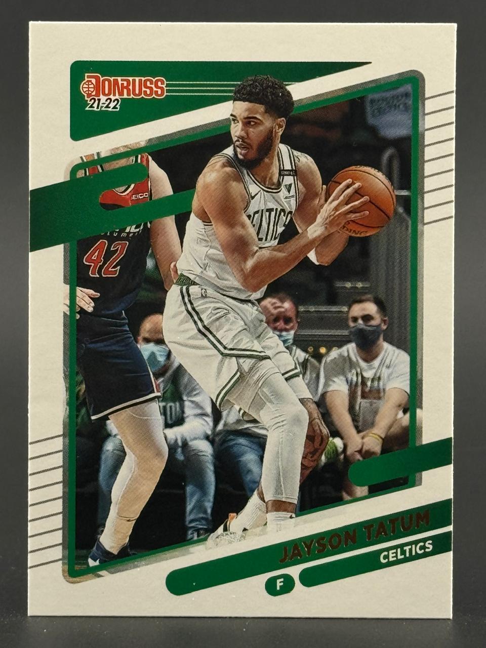 21-22 Donruss Jayson Tatum basketball card.