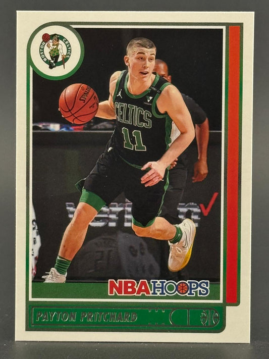 Payton Pritchard 2021-22 NBA Hoops basketball card, #11 Celtics.