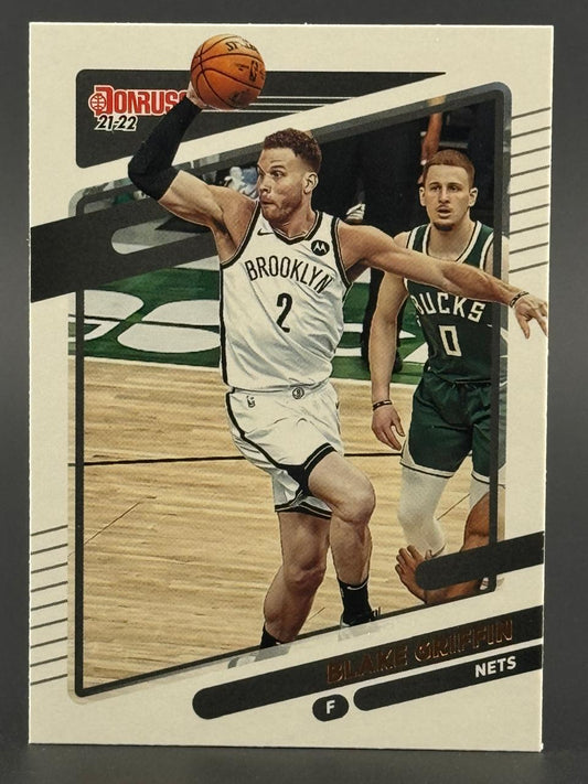 2021-22 Donruss Blake Griffin #F basketball card featuring Griffin in a Brooklyn Nets uniform.
