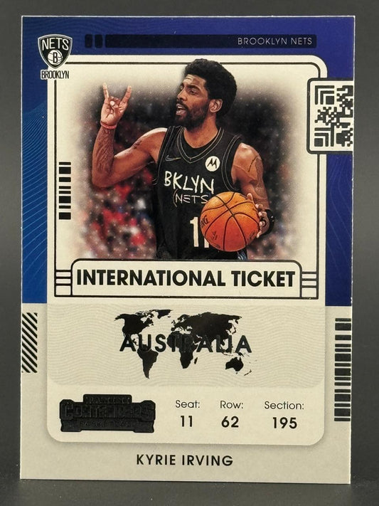 Kyrie Irving 2021-22 Panini Contenders International Ticket Australia card #11.