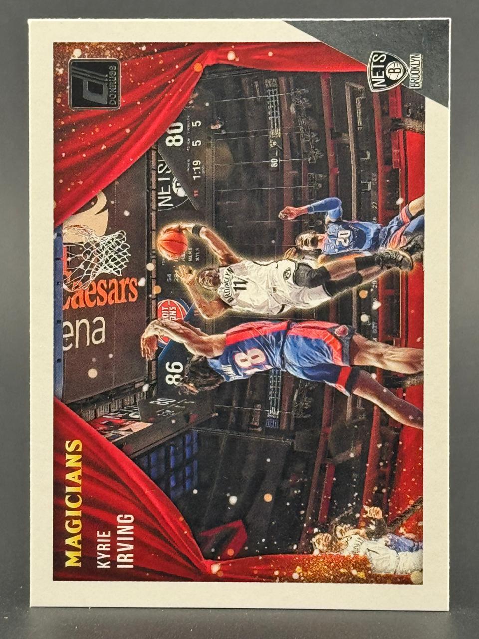 Kyrie Irving 2021-22 Donruss Magicians basketball card.