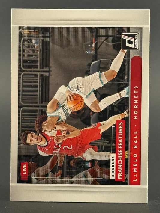 LaMelo Ball 2021 Donruss Franchise Features basketball card.
