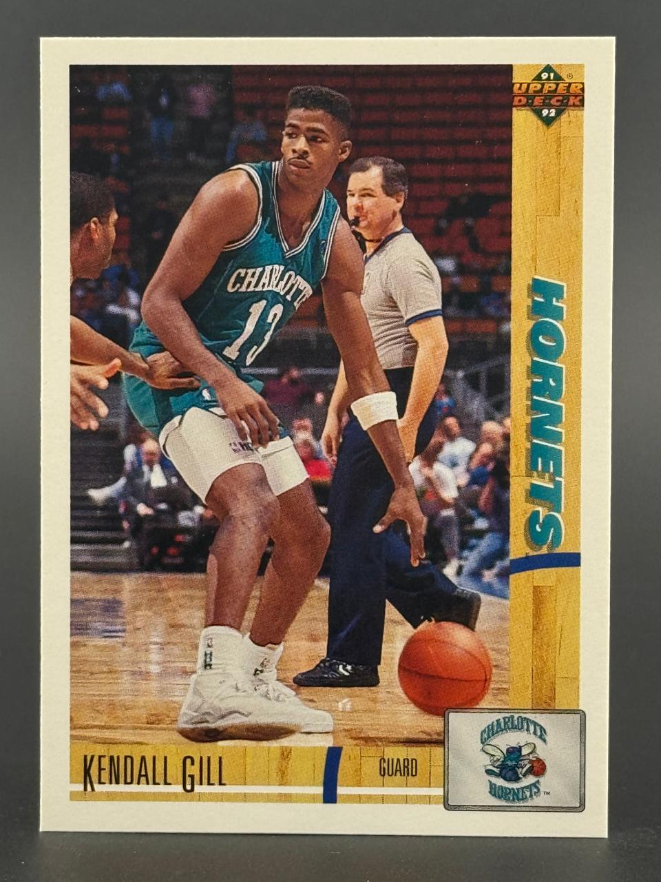 1991-92 Upper Deck Kendall Gill basketball card.
