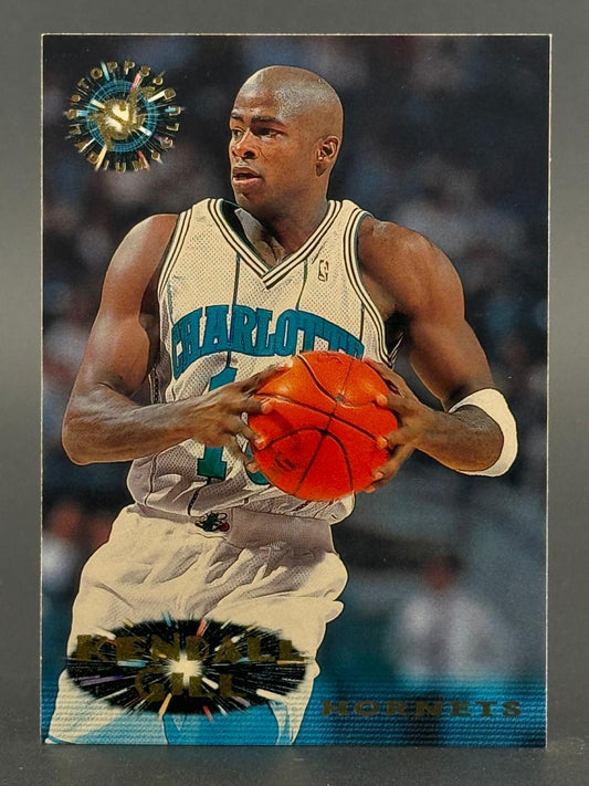 Kendall Gill 1992-93 Topps Stadium Club Charlotte Hornets basketball card.