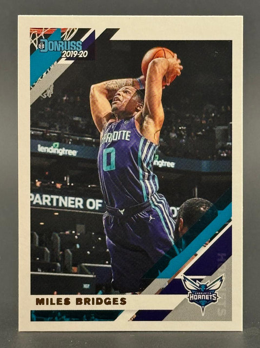 2019-20 Donruss Miles Bridges basketball card, front.