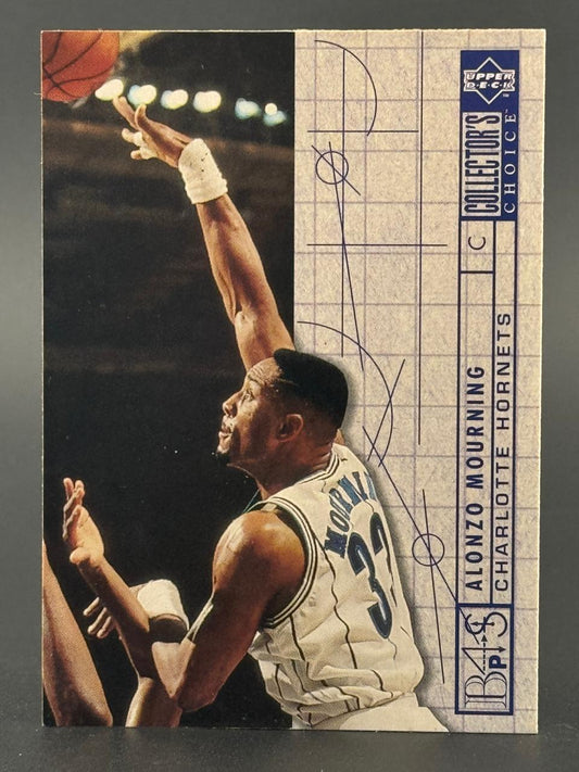 1993 Upper Deck Collector's Choice Alonzo Mourning basketball card #B49.