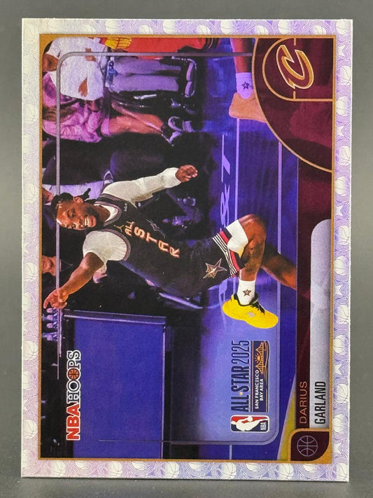 2023-24 NBA Hoops Darius Garland All-Star 2025 trading card.